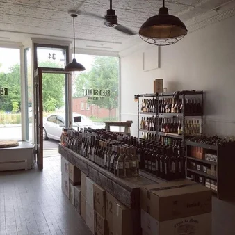 Counter and bottles