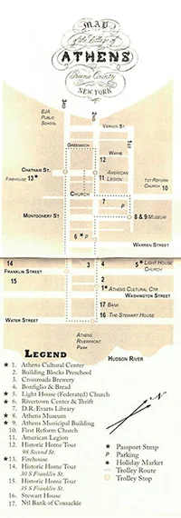 Athens Victorian Stroll Map