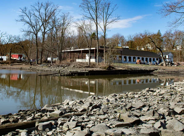 Site with rocks