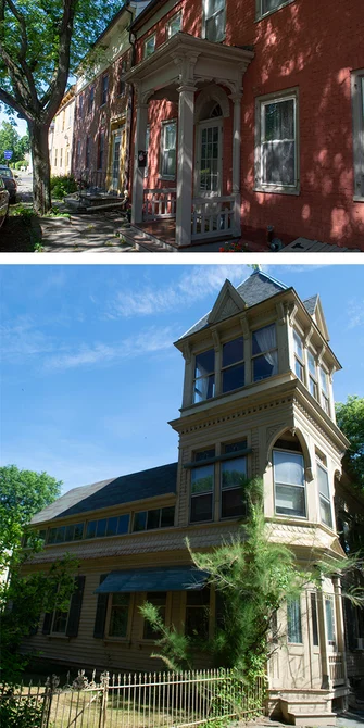 Houses in the village 